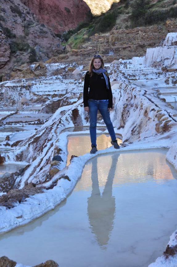 Final de tarde nas Salinas de Maras, no Valle Sagrado, perto de Cusco, no Peru